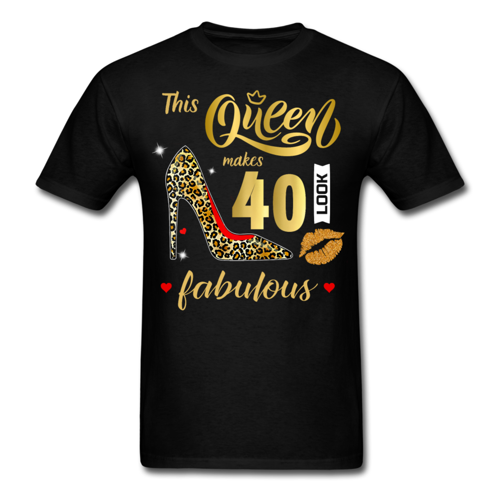 QUEEN 40 FABULOUS UNISEX SHIRT - black