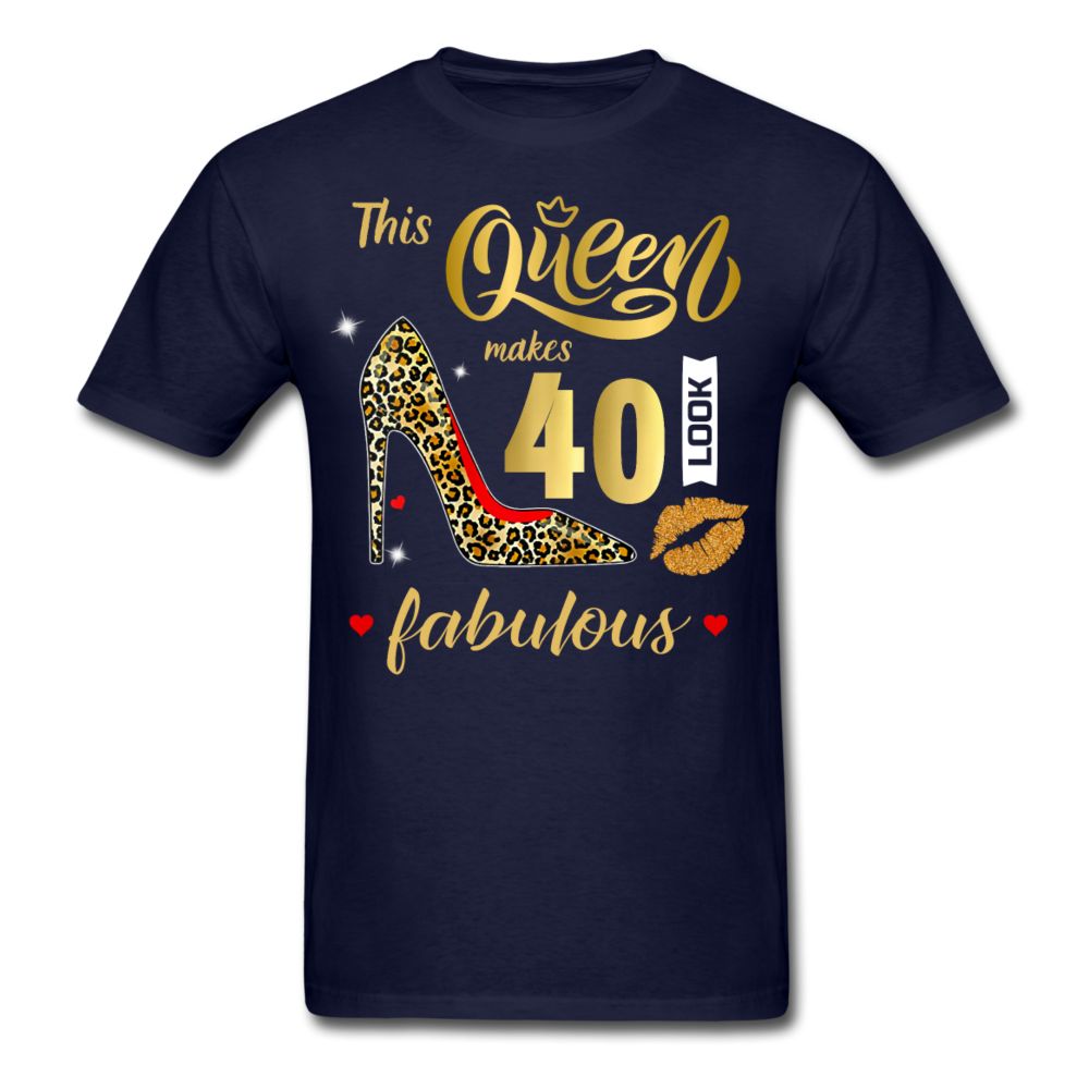 QUEEN 40 FABULOUS UNISEX SHIRT - navy