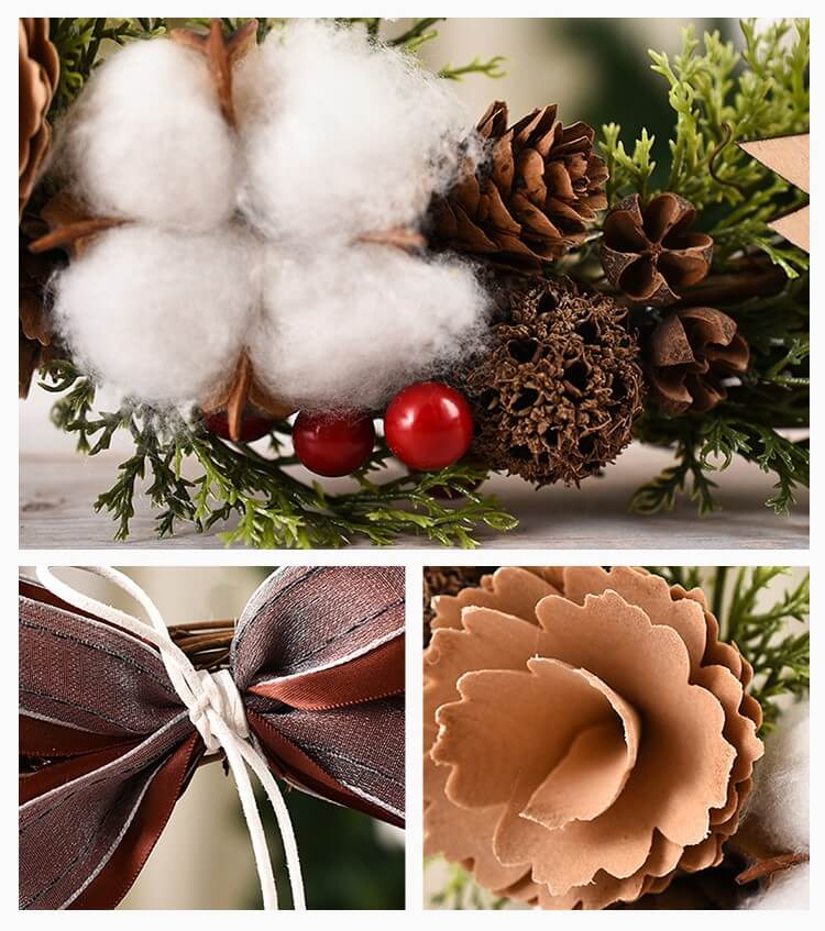 Creative Christmas Rattan Wreath Door/Wall Decor